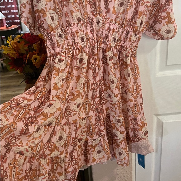 NWT L CUPSHE Floral Pink Dress - Picture 3 of 5